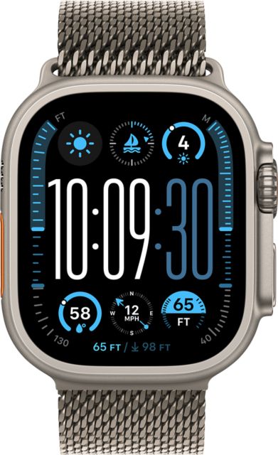 Apple - tkf Apple Watch Ultra 2 (GPS+Cellular) 49mm Titanium Case with