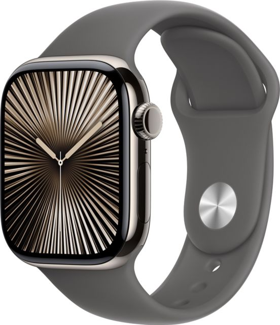 Apple Watch Series 10 GPS + Cellular 42mm Natural Titanium