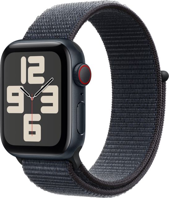 Apple Watch SE GPS + Cellular 40mm Midnight Aluminum Case with Ink Sport  Loop - ONLINE ONLY