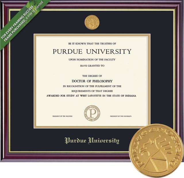 Purdue University 7'' x 9'' Windsor Diploma Frame