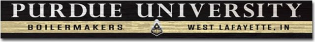 Purdue University Doorway Plank Sign 4x36 - ONLINE ONLY