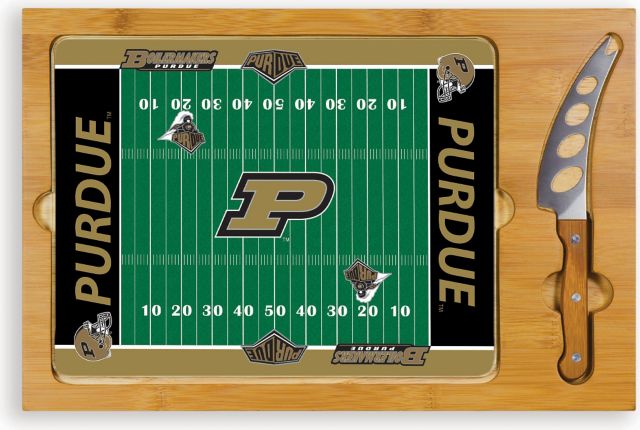 Purdue University Football Cutting Board with Knife - ONLINE ONLY