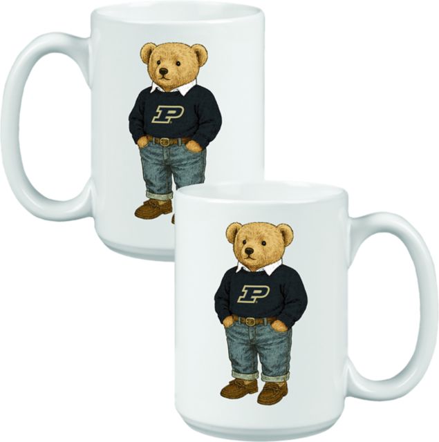 Purdue University 15 oz. Teddy Bear Mug