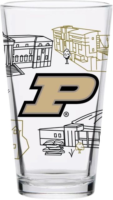 Purdue University 16 oz. Pint Glass