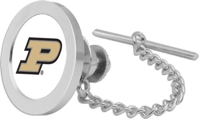 CSI Silver Tie Tack/Lapel Pin Gift Boxed With Colored Medallion - ONLINE ONLY