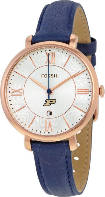 Fossil Jacqueline Navy Leather Watch - ONLINE ONLY