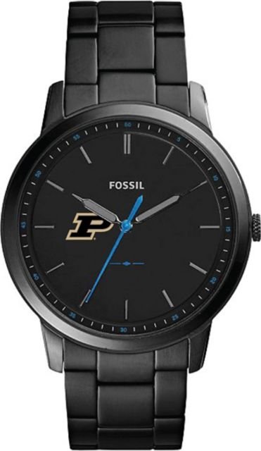 Fossil The Minimalist Slim Three-Hand Black Stainless Steel Watch - ONLINE ONLY