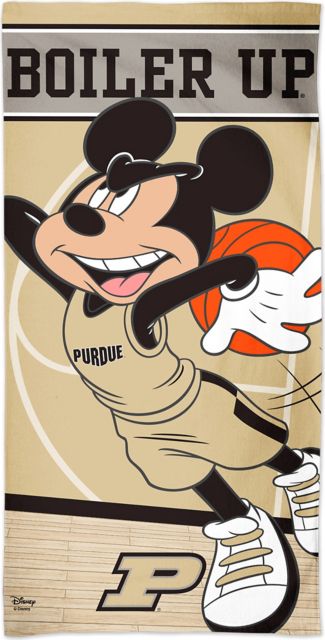 Purdue University 30''X60'' Beach Towel -Mikcey Mouse - ONLINE ONLY