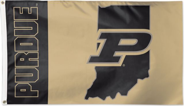 Purdue University 3'X5' Deluxe Flag  - ONLINE ONLY