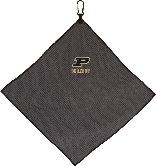 Purdue University 15''X15'' Grey Microfiber Towel - ONLINE ONLY