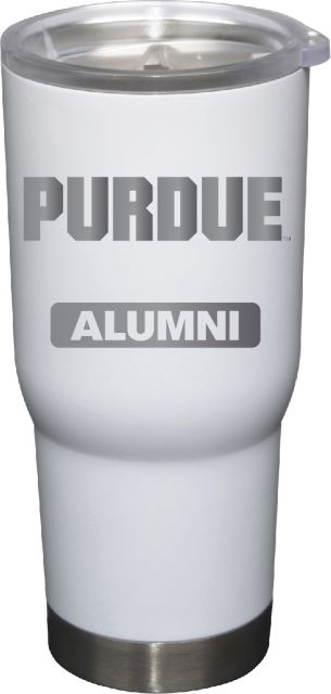 22 oz White Stainless Steel Tumbler Alumni