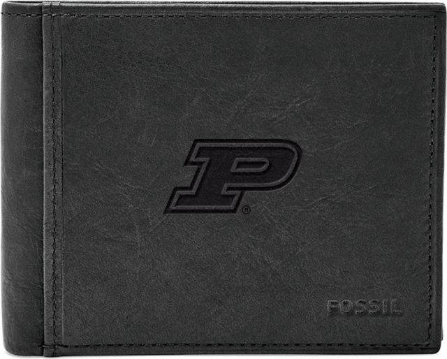 Fossil Leather Ingram RFID Bifold With Flip ID  - ONLINE ONLY