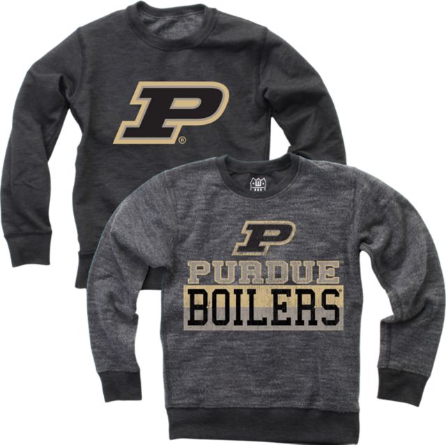 Purdue University Boilermakers Boys Reverse Crewneck Sweatshirt