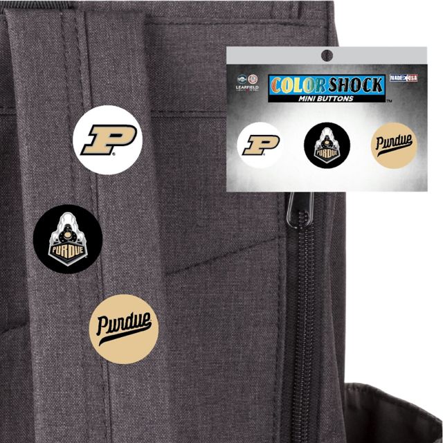 Purdue University Boilermakers Mini Button 3 Pack