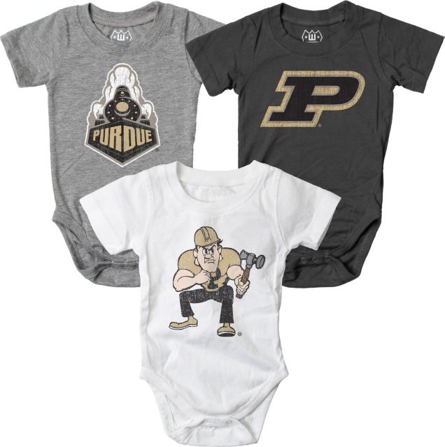 Purdue University Infant Bodysuit 3-Pack