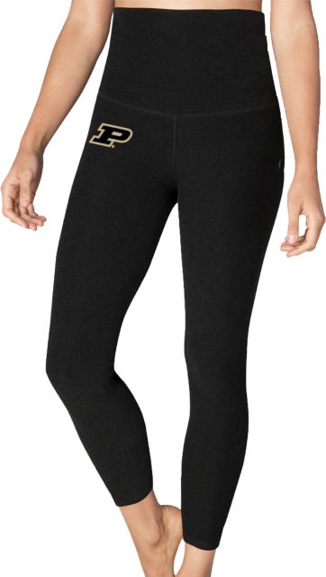 NEW Fila Women's Logo Cotton Blend BLACK High Waist Tight Leggings