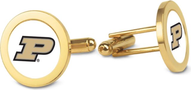 CSI Gold Cufflinks (Gift Boxed) With Colored Medallion - ONLINE ONLY