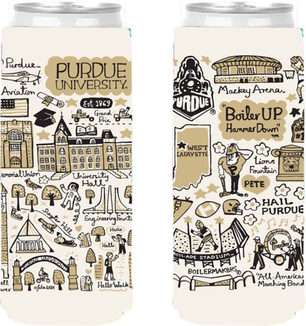 Purdue University Slim Can Coozie