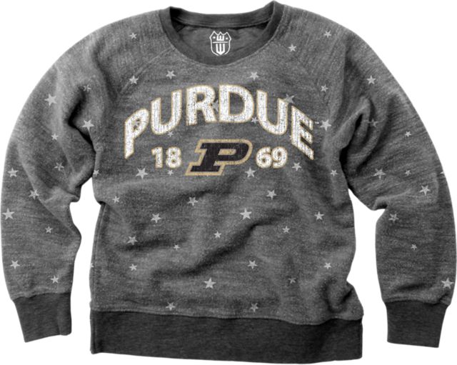 Purdue University Girl's Star Crewneck Sweatshirt