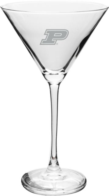 Purdue University 10 oz. Martini Glass