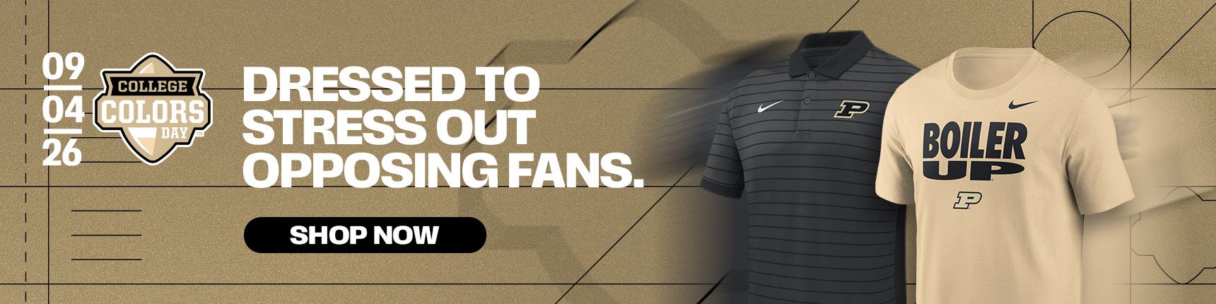 Dressed to stress out opposing fans.