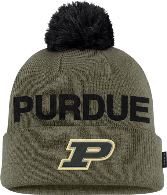 Purdue University Military Peak Beanie