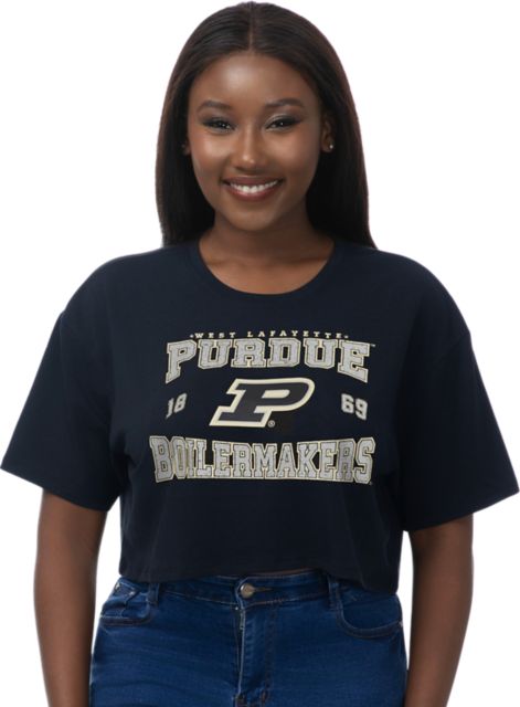 Purdue University Boilermakers Women's Boxy Crop Short Sleeve T-Shirt
