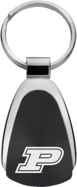 Purdue University Teardrop Keychain