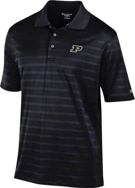 Purdue University Textured Solid Polo - ONLINE ONLY