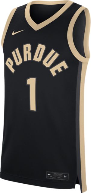 Top Players College Basketball Jerseys Men's #15 Zach Edey Jersey Purdue Boilermakers Black Golden