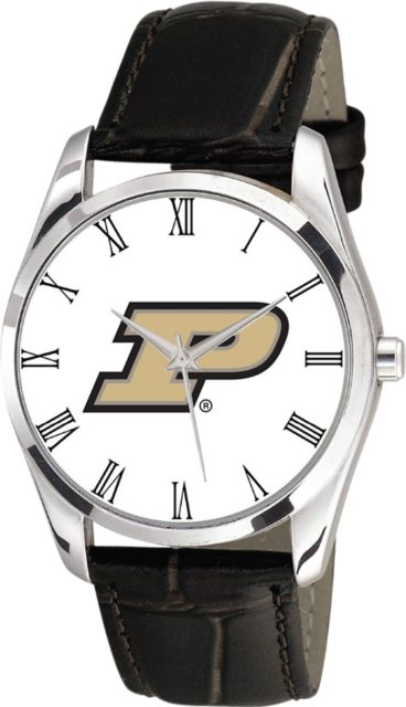 Purdue University 36mm Men's Leather Watch