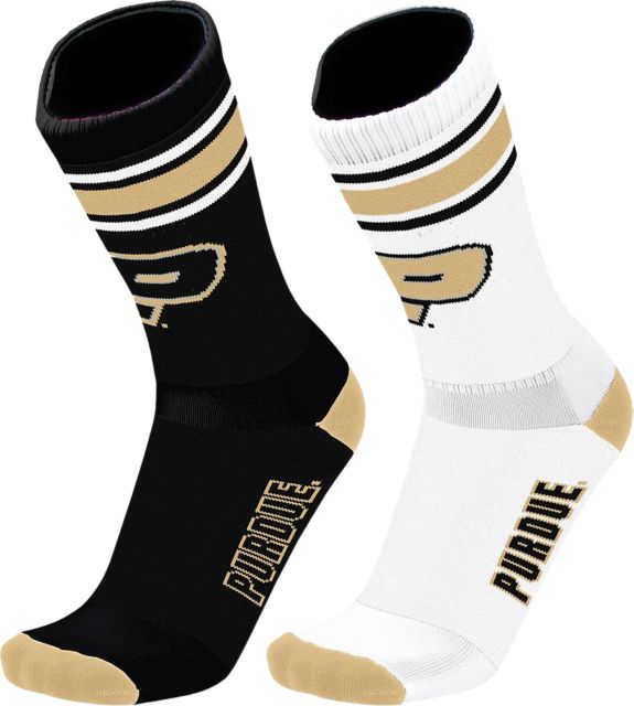 Purdue University Crew Socks 2 Pack