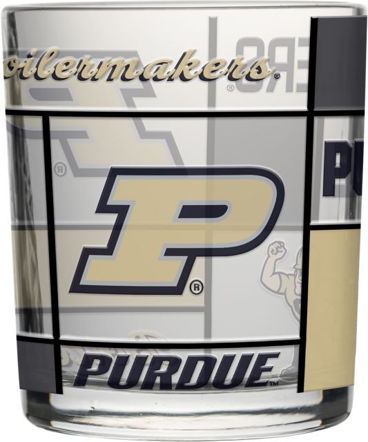Purdue University 12 oz. Rocks Glass