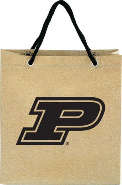 Purdue University Boilermakers Glitter Gift Bag