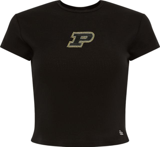 Purdue University Boilermakers Women's Crop Short Sleeve T-shirt