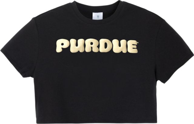 Purdue University Youth Boxy Crop Short Sleeve T-Shirt