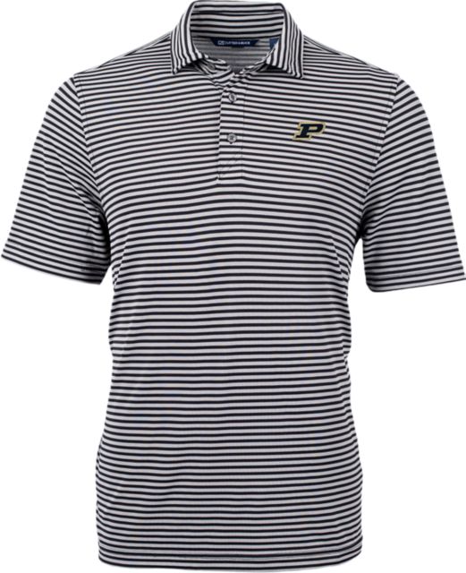 Purdue University Striped Eco Polo