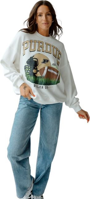 Purdue University Women's Oversized Crewneck Sweatshirt