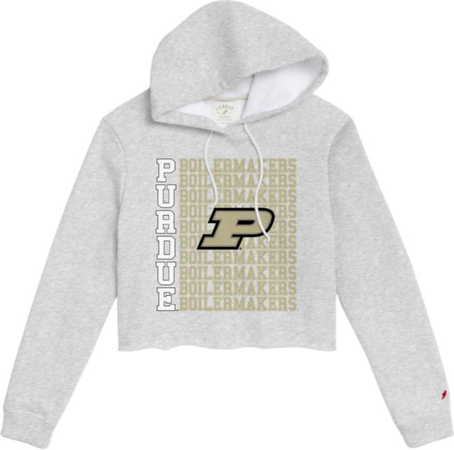 Purdue University Women's 1636 Cropped Hooded Sweatshirt - ONLINE ONLY