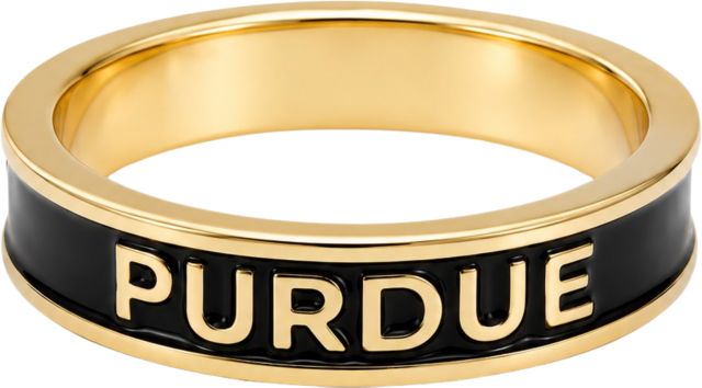 Purdue University Enamel Stack Ring