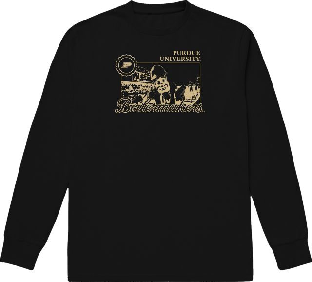 Purdue University Boilermakers Ringer Long Sleeve T-Shirt