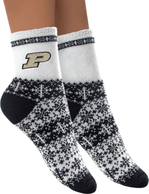 Purdue University Women's Holiday Socks