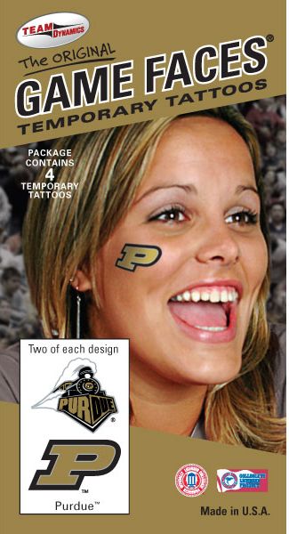 Purdue University Tattoo 4-Pack