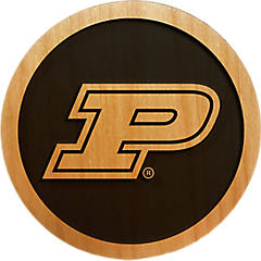 NCAA Legacy Purdue Boilermakers Wood Plank Magnet 3x3 Wood One Size 