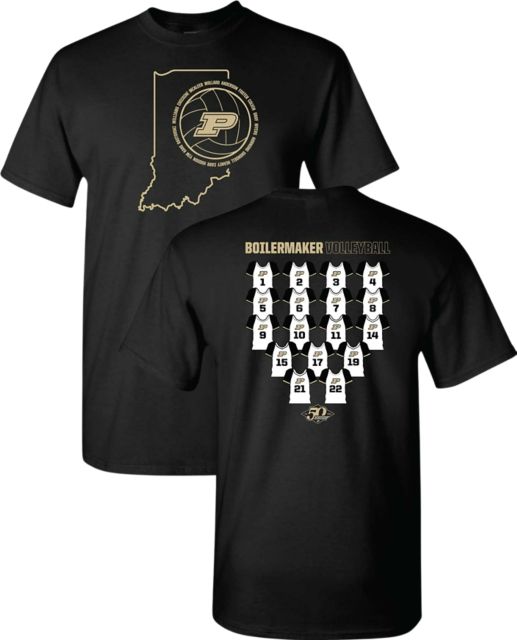Purdue University Women's Volleyball Team Short Sleeve T-Shirt