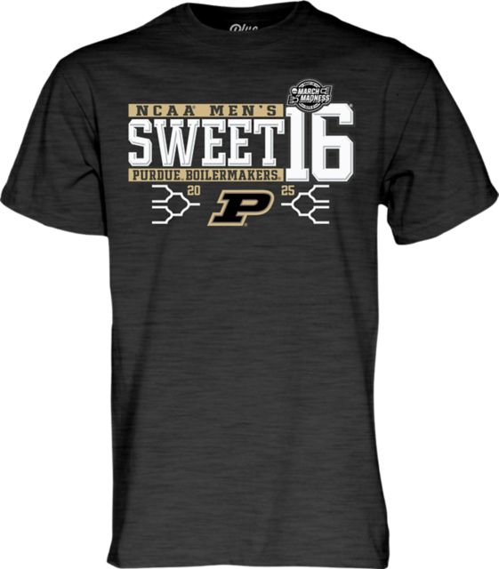 Purdue University Boilermakers 2025 Men's Basketball Sweet 16 Short Sleeve T-Shirt