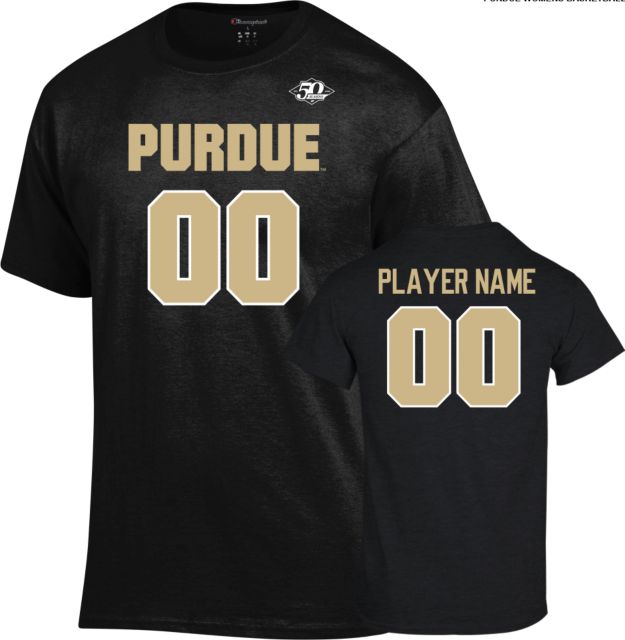 Purdue Boilermakers Women's Basketball Player Name Short Sleeve T-Shirt