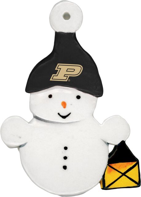 Purdue University Snowman Ornament