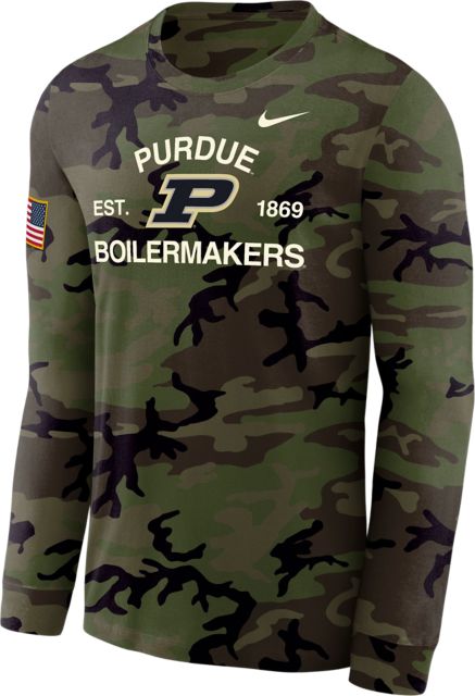 Purdue University Legend Military Long Sleeve T-Shirt