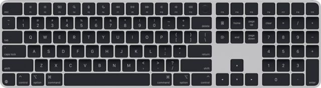 Apple Magic Keyboard with Touch ID and Numeric Keypad for Mac models with Apple silicon- US English- Black Keys